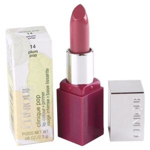 🎀 $6 - Clinique Pop Lip Colour + Primer Lipstick #44 Plum Pop .08oz New in Box